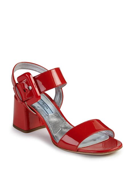 rote prada schuhe|prada sandals for women.